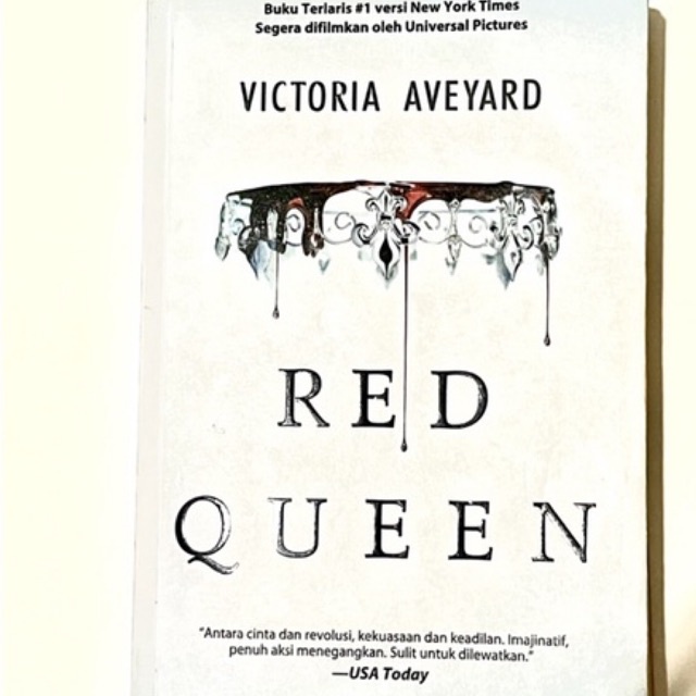 [ booked ] preloved buku novel red queen victoria aveyard tl translate bahasa indonesia