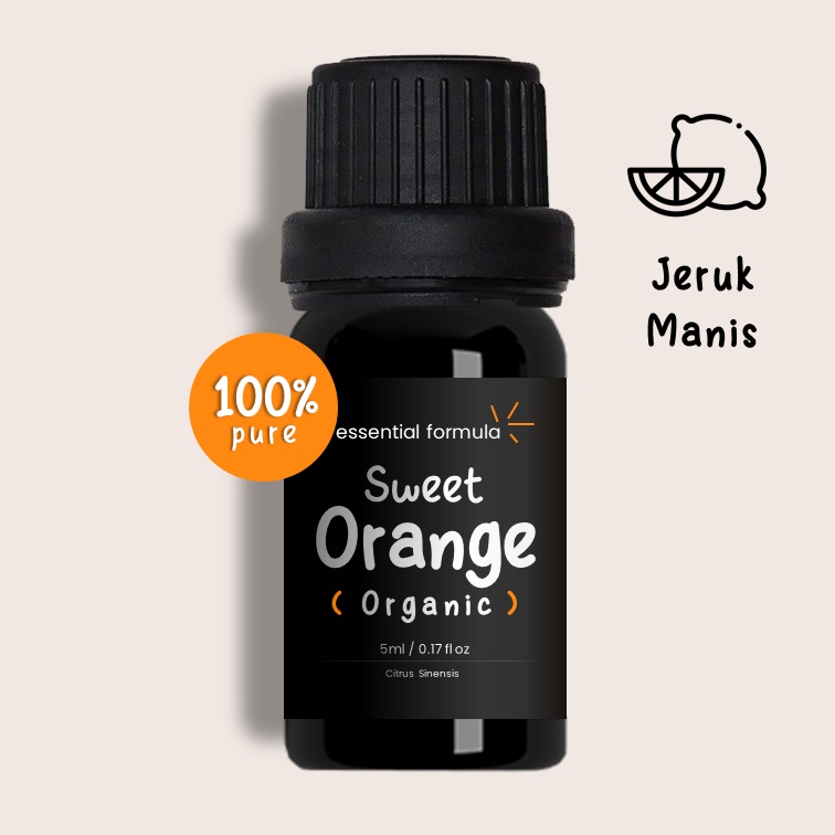 Organic Sweet Orange Essential Oil Jeruk Manis Murni 100%