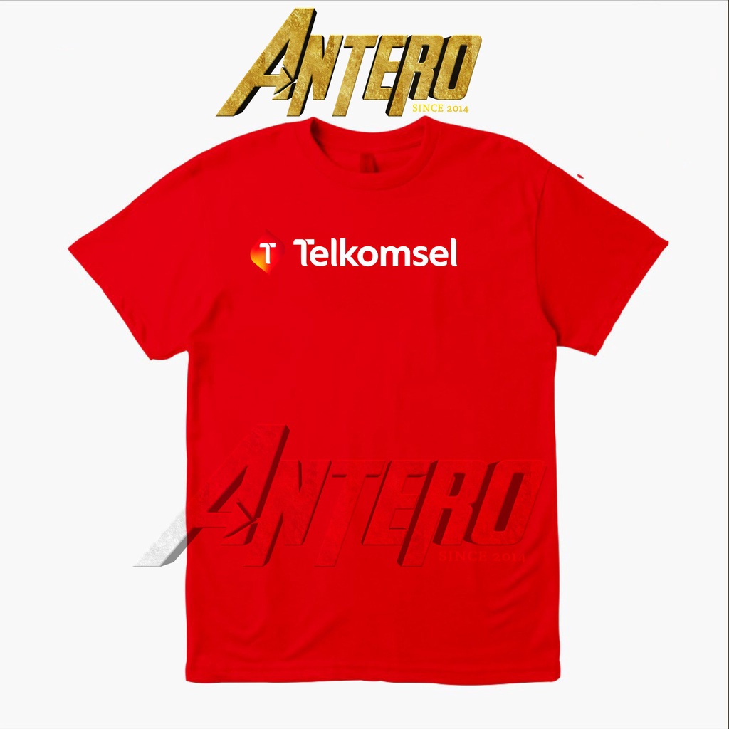 Kaos telkomsel logo baru untuk dewasa dan anak