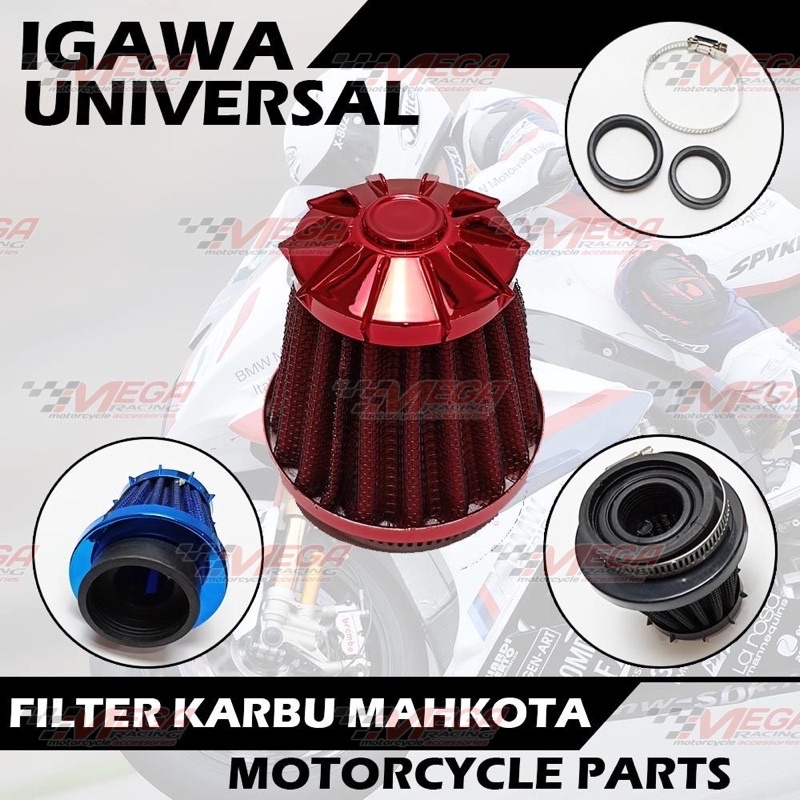 filter karbu - filter saringan udara karburator koso jumbo model mahkota bintang universal pwk dan pe 24,26,28