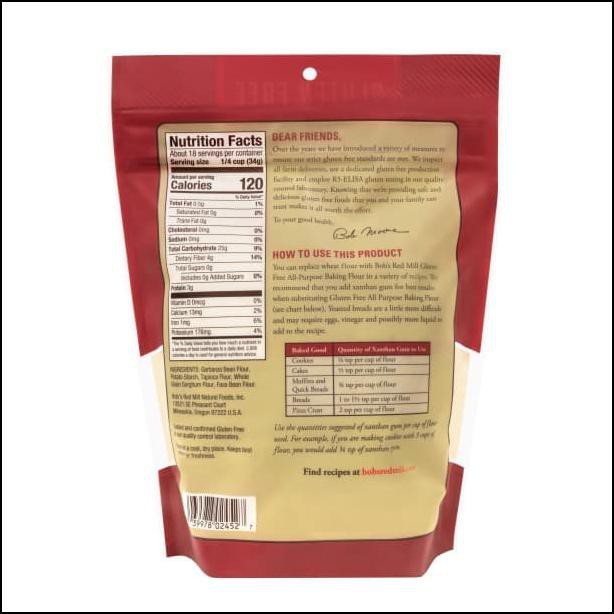 

BOB'S RED MILL GLUTEN FREE ALL PURPOSE BAKING FLOUR 623 GR