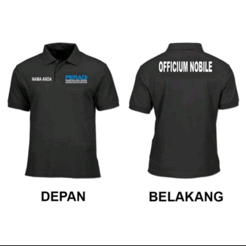 Kaos PERADI ADVOKAT LAWYER kaos polo shirt full bordir.