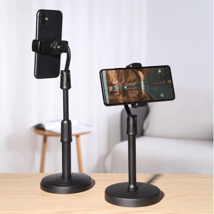 Stand Holder HP Handphone Penyangga Broadcasting Putar 360 Desktop HD 25