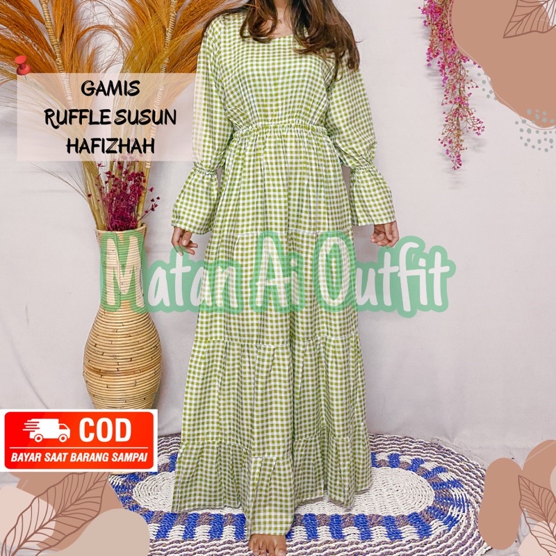 GAMIS HAFIZHAH RAYON PANTAI BALI WANITA DEWASA MUSLIMAH ALL SIZE FIT TO XL