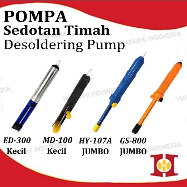 Sedotan Timah Solder Alat Pompa Sedot Kecil Besar Desoldering Pump