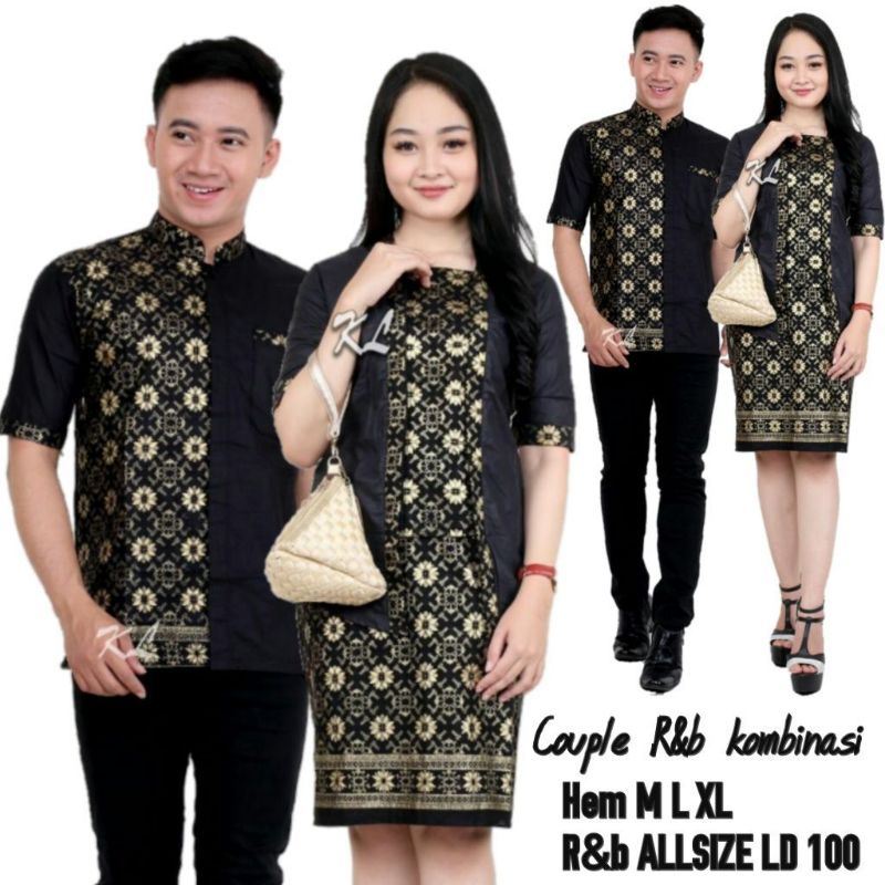 COUPLE RNB SPAN KOMBINASI COUPLE BATIK R&amp;B COUPLE SPAN BATIK