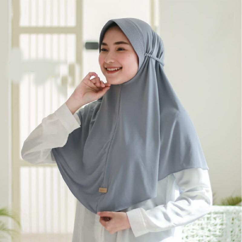 Hijab bergo maryam pet ropel DAILY original jersey / jilbab bergo ped ropel tali kepang / kerudung bergo TALI KEPANG PET ROPEL Hijab Bergo Pet Ropel Husna