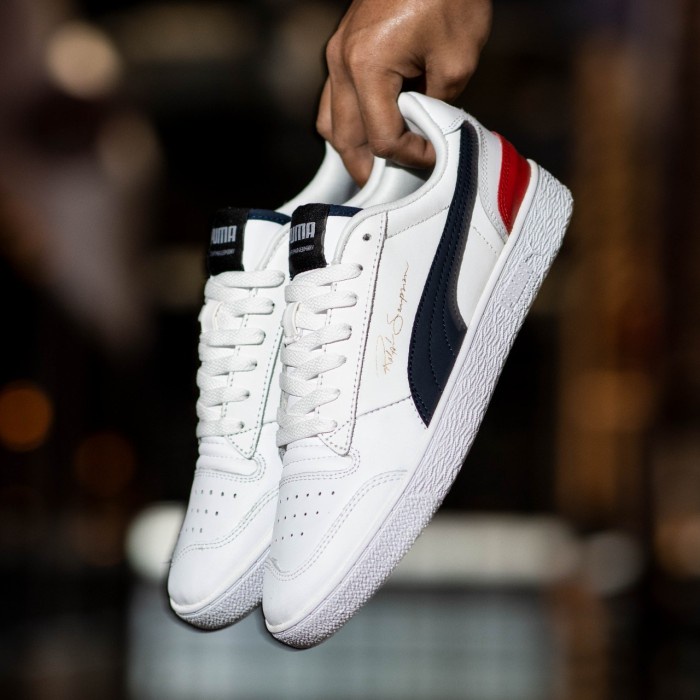 Sepatu Casual Pria PUMA RALPH SAMPSON Low White/Peacoat/Red