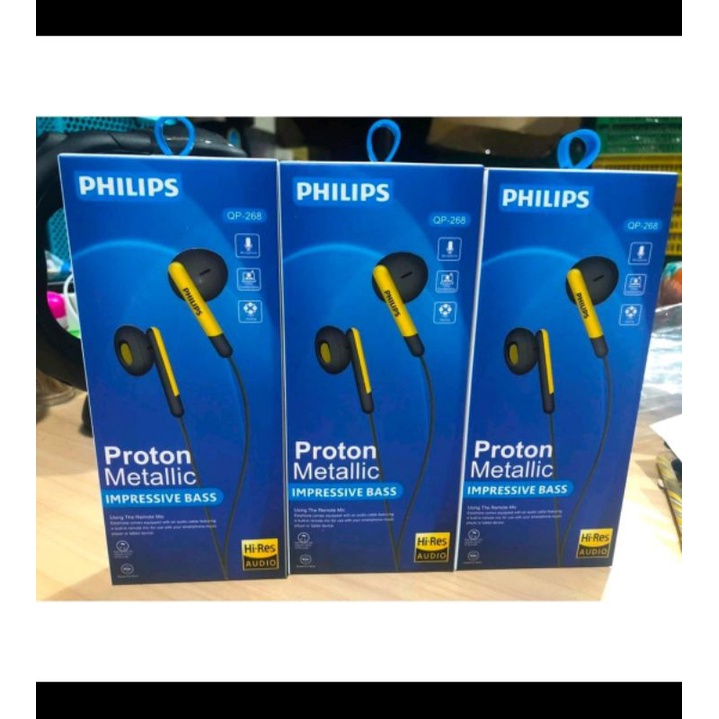 HANDSFREE EARPHONE Philips Qp-268 Proton metalic impressive bass