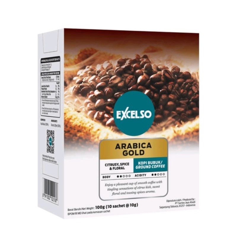 

Excelso arabica gold box 10X10gr