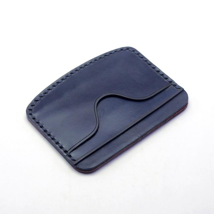 dompet kartu dua warna card wallet - slim wallet jahit tangan PHWL490