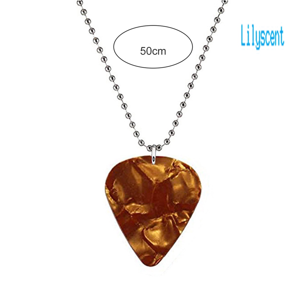 Kalung Liontin Pick Gitar Untuk Unisex