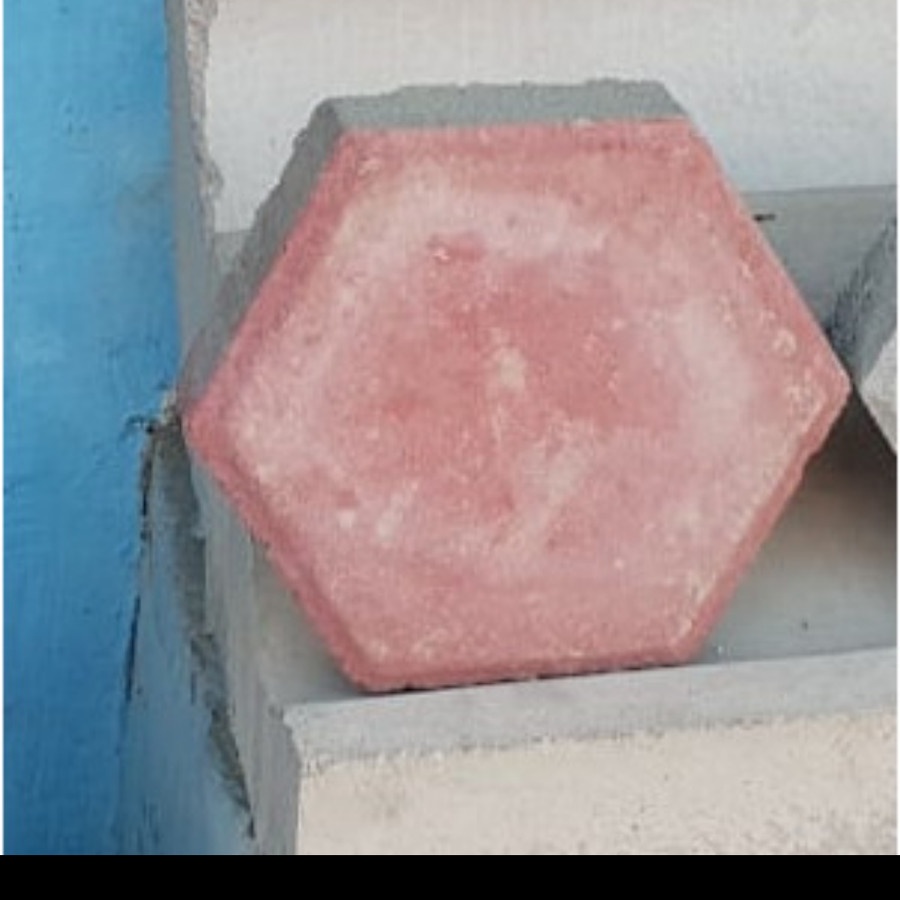 paving block / conblock / konblock /bata warna merah/ABU model Hexagon