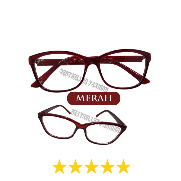 Kacamata Anti Radiasi HP Komputer Anti Sinar Biru Blue Ray  Frame Kacamata Anti Radiasi Wanita dan Pria Korean - Kacamata Stylish Lucu Oval No Case