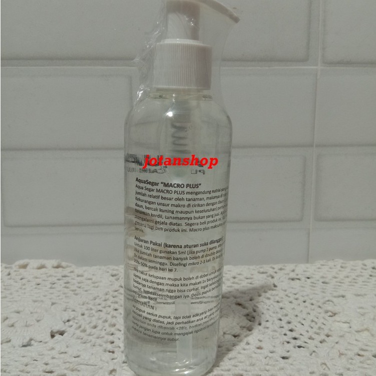 Aqua Segar MACRO PLUS Pupuk Cair tanaman Aquasegar Aquascape
