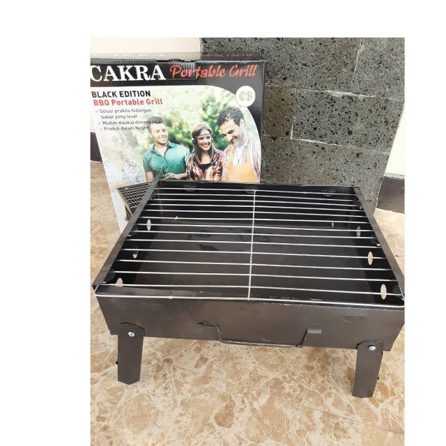 [BISA COD] Alat Panggang Barbeque Grill Portable Roekre / Panggangan Grill Portable Cakra