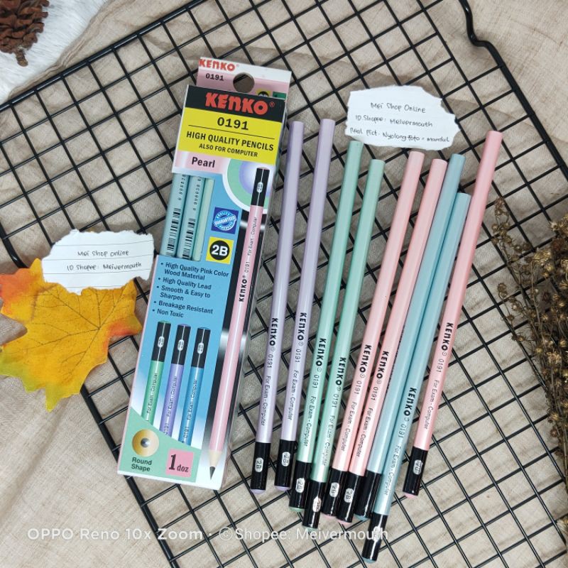 

Pensil Kenko 0191 (LUSIN) Round Pearl Warna Cantik