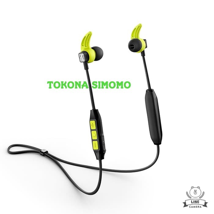 Sennheiser CX Sport EarFin In-Ear Headphones - Bluetooth 4.2, Sweat and Splash Resistant