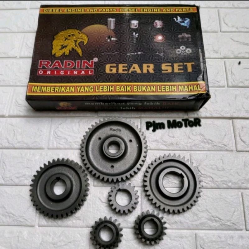 S195 Gear set gigi komplit RADIN mesin diesel dongfeng S1100 S1110 S1115 ZH1115