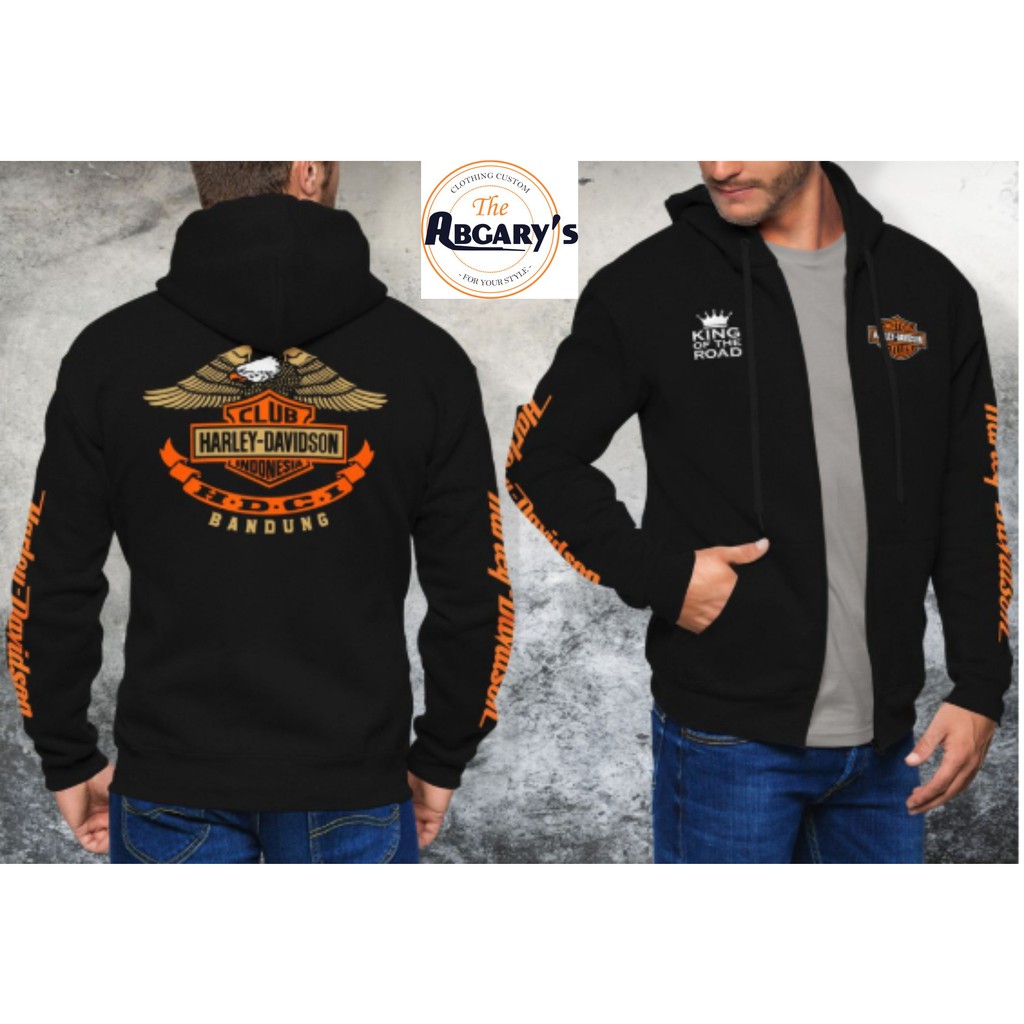 Jaket Hoodie Motor Harley Davidson Switer Pria Jakcet Laki Laki Hodie Cowok HDCI