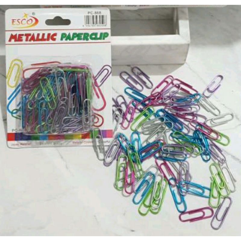 

Paper clip metalik Klip Kertas warna warni