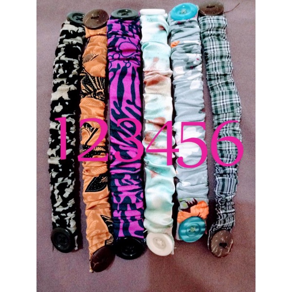 konektor kain hijab bercorak