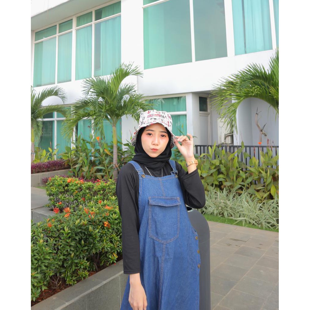 Disc 50% FRIANDA MINI OVERALL - FLOTTILICIOUS / PAKAIAN WANITA MURAH / OVERAL JEANS / OVERAL KEKINIAN