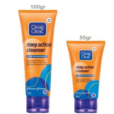 Clean &amp; Clear Deep Action Cleanser - Sabun Pembersih Wajah