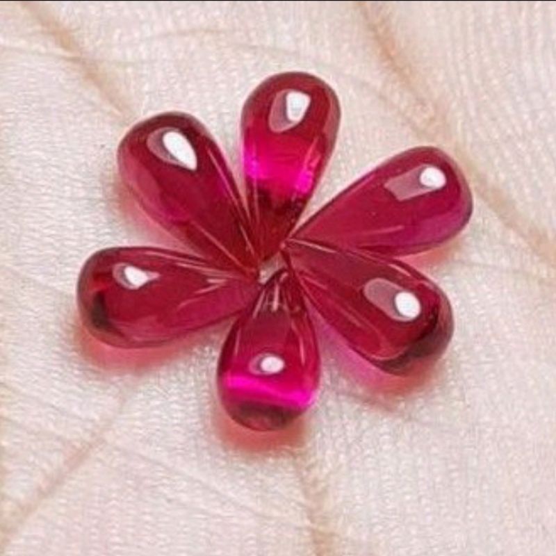 BATU MERAH DELIMA ASLI MODEL TETES AIR MATI