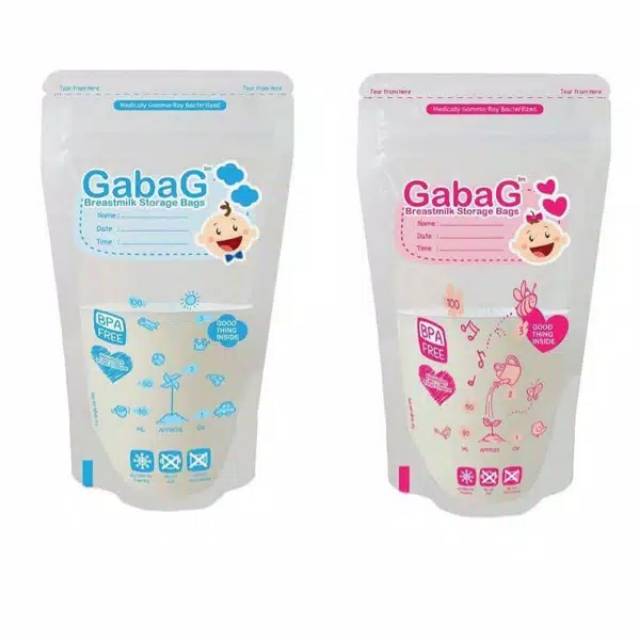 GABAG Kantong ASI 100ml &amp; 120ml isi 25+5s