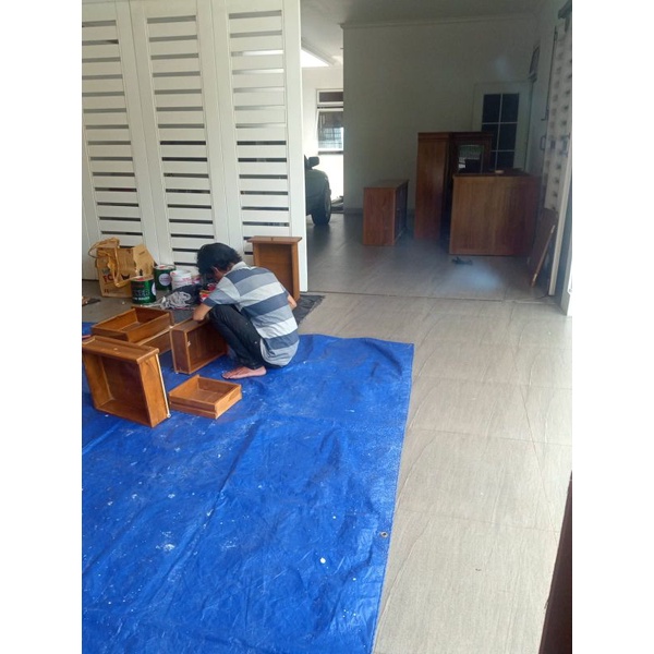 kanopi bajaringan atap spandek pasir