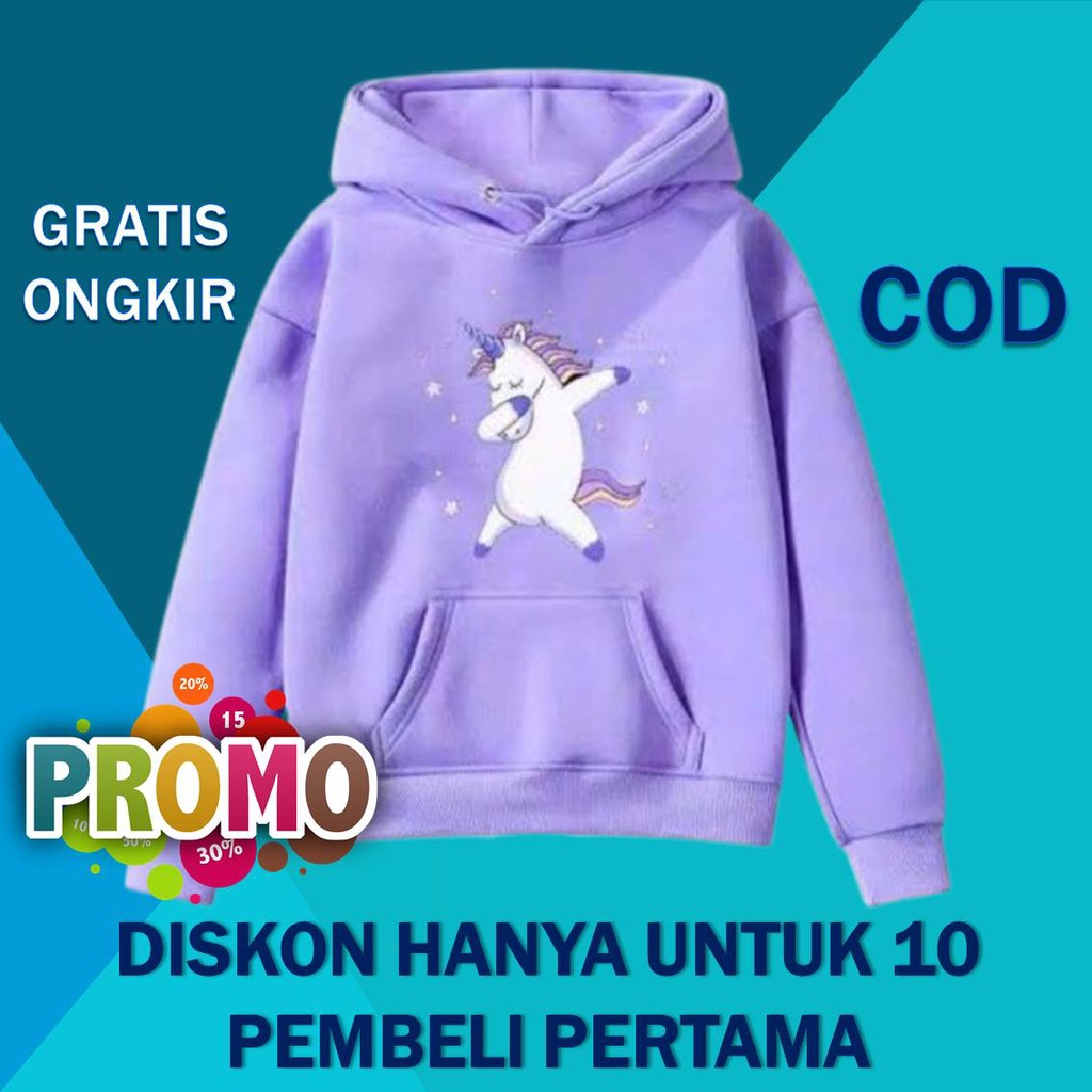 Pakaian Suiter Jaket Sweater Sweeter Sweter Switer Anak Perempuan Cewek 5 6 7 8 9 10 Tahun Unicorn