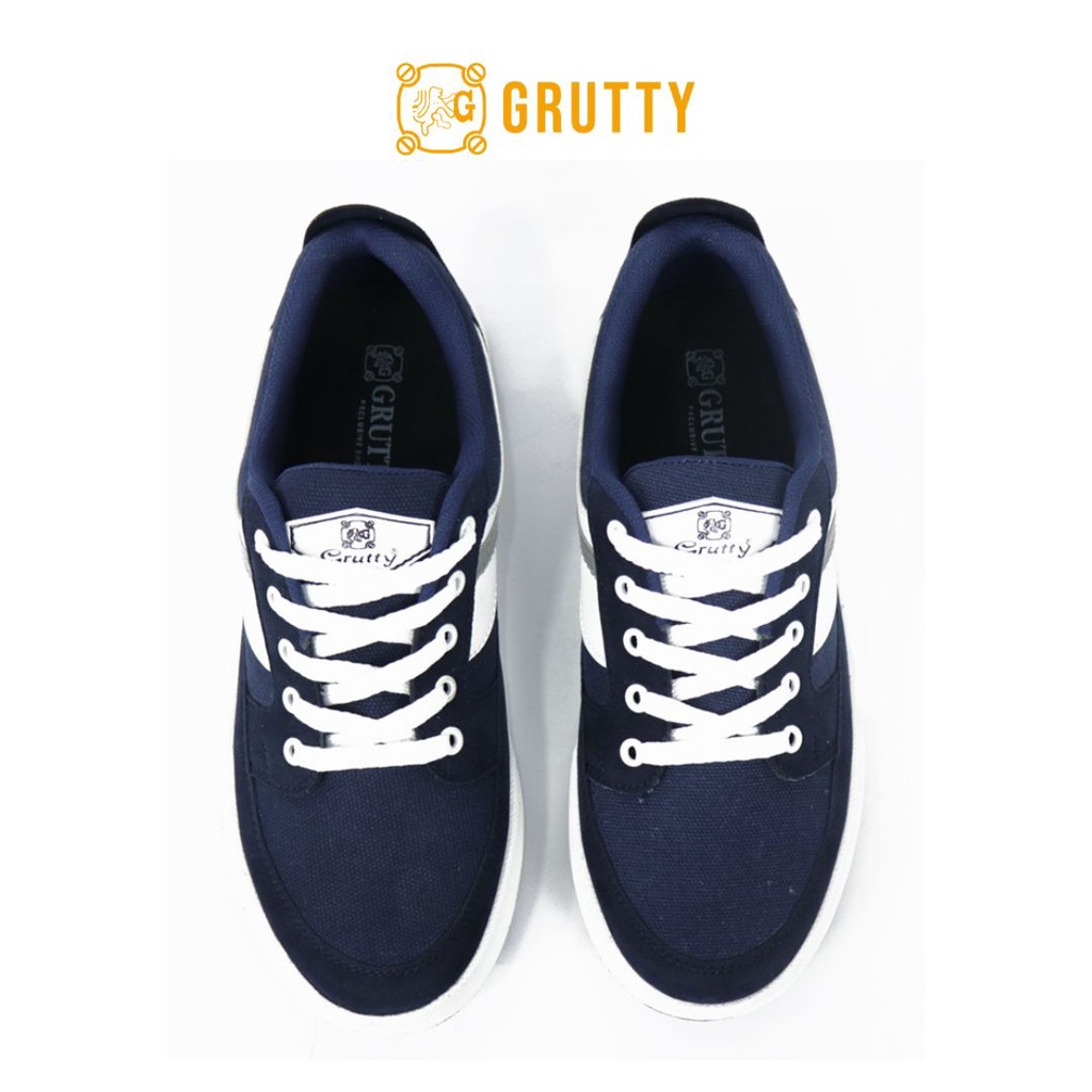 Gruty Sepatu Sneakers Pria Kasual Trendy Terbaru Original Pria Nyaman Dipakai Warna Navy Kombinasi