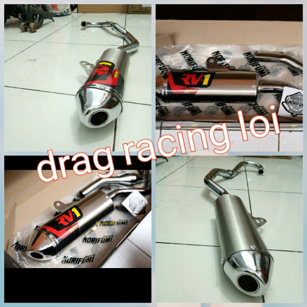 knalpot norifumi RV1 evo.klx.  S. L. BF. DTRACKER 150 Mur bac 94