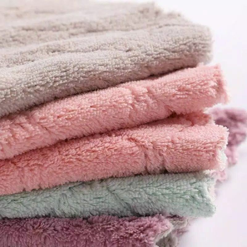 Lap cuci piring anti minyak bahan microfiber