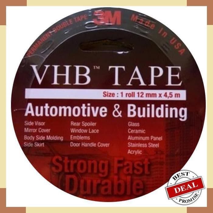 3M VHB Double Tape Automotive Mobil 12 mm x 4.5M