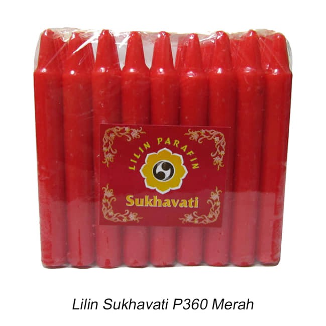 Lilin sembahyang Sukhavati Merah