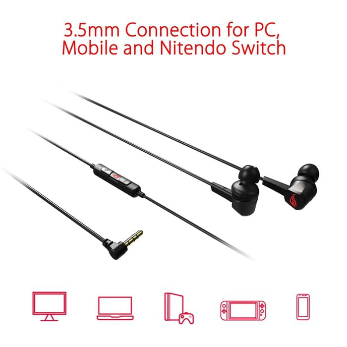 ASUS ROG Cetra Core In-Ear Gaming Headphones Earphone Headset