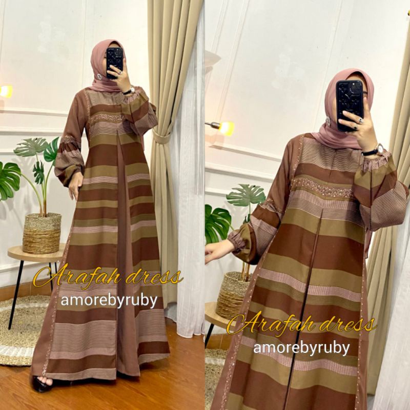GAMIS MEWAH GAMIS ARAFAH AMORE BY RUBY ORIGINAL
