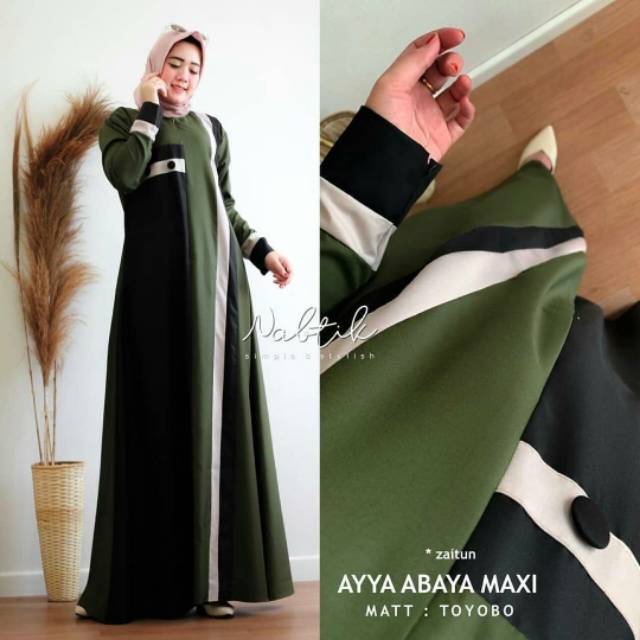 New Maxi Wanita // AYYA ABAYA MAXI ZAITUN