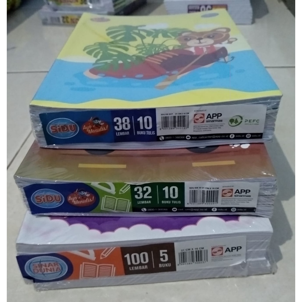 Jual Buku Tulis Sidu Per Pack Isi 5 | Isi 10 | Shopee Indonesia