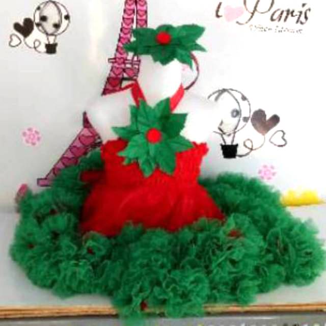 Dress natal - gaun natal - dress petite natal