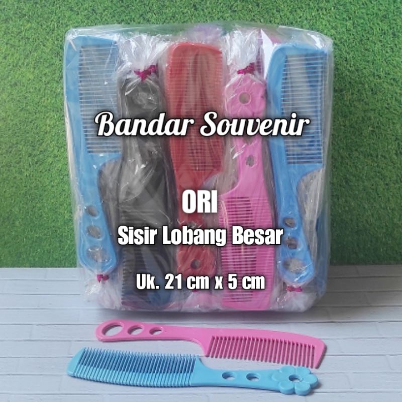 [100 pcs] ORI Sisir Besar Tebal (P 21cm) Dikemas Plastik Souvenir Pernikahan