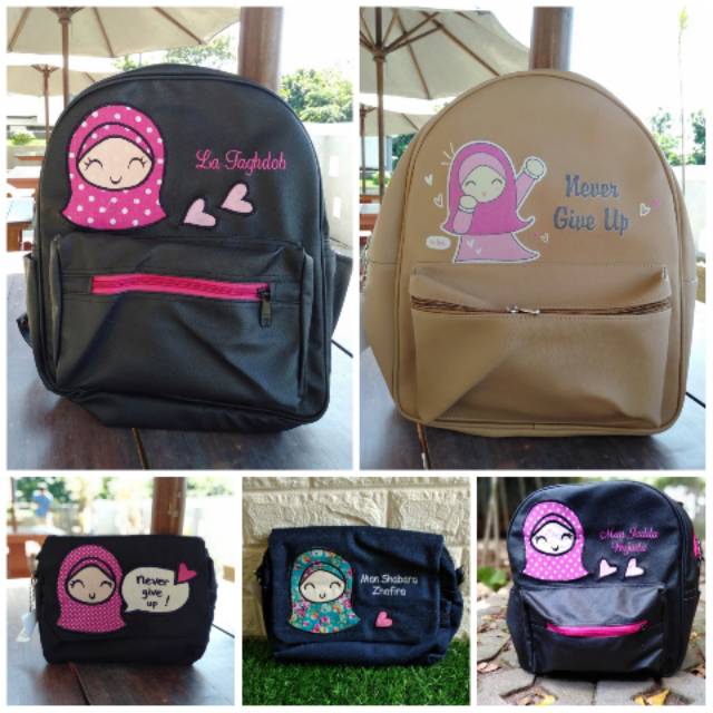 Ransel games  Tas una / slingbag nanana tas Una / tas dakwah / tas muslimah / slingbag dakwah