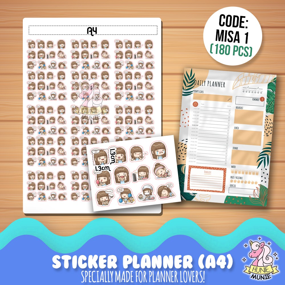 

Sticker Deco Planner - Misa #1 (180pcs) Stiker