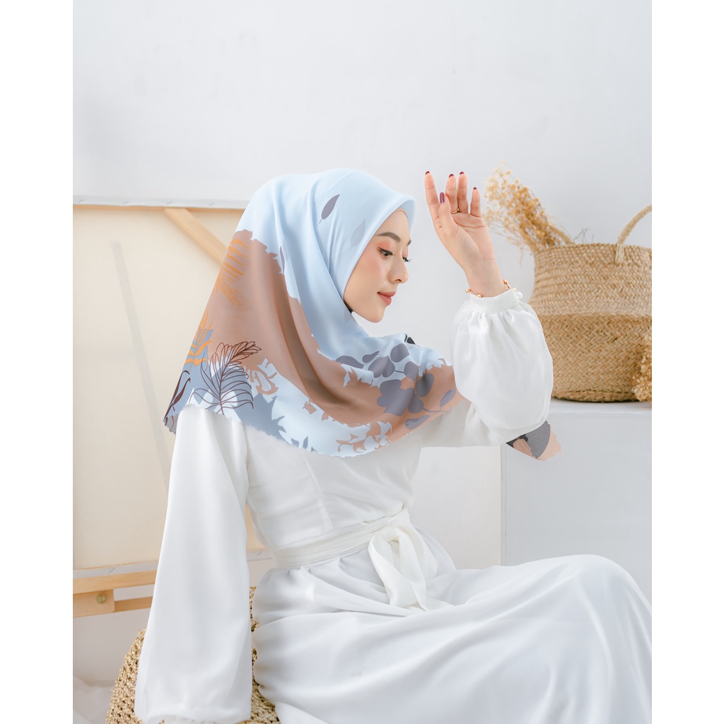 Maula Hijab - Jilbab Segi Empat Motif Potton Premium Quality Motif 6-2
