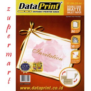 

(DISKON TERMURAH) KERTAS FOTO DATAPRINT DOUBLE MATTE (buat kartu undangan, sertifikat)