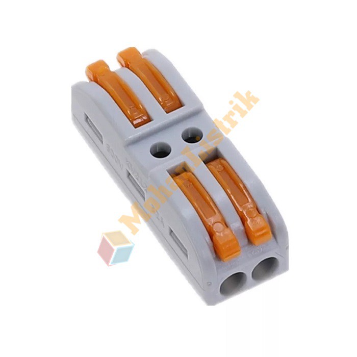 Terminal Kabel Konektor Blok Wago 2x2 3x3 Jepit Lurus Sambung Kabel - 3x3