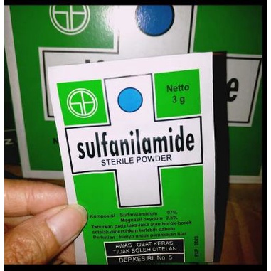 “Terpercaya”,, Sulfanilamide obat koreng ampuh / luka cepat kering,