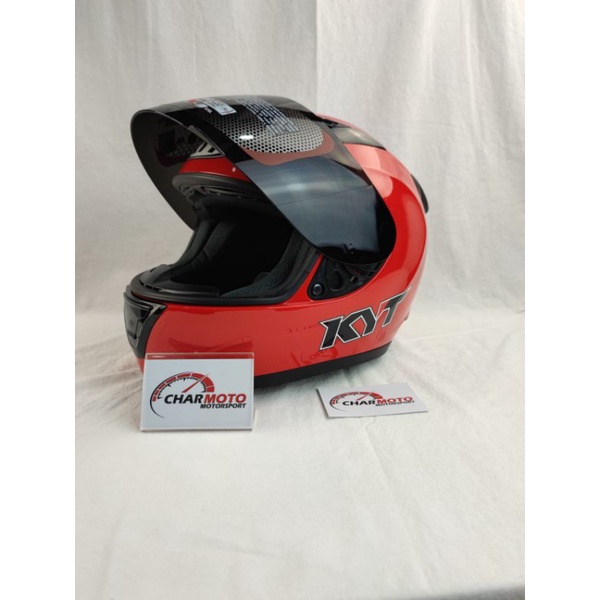 Helm KYT R10 original red / helm KYT R10 merah - Charmoto